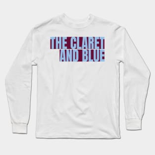 the claret and blue Long Sleeve T-Shirt